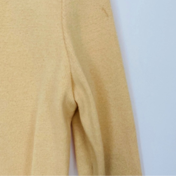 St. John Sport Cardigan Sweater Yellow Black Trim AS IS - Picture 11 of 15